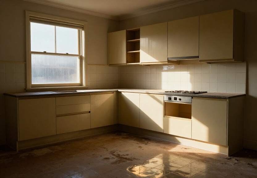 Restored office space in Pemulwuy after flood restoration
